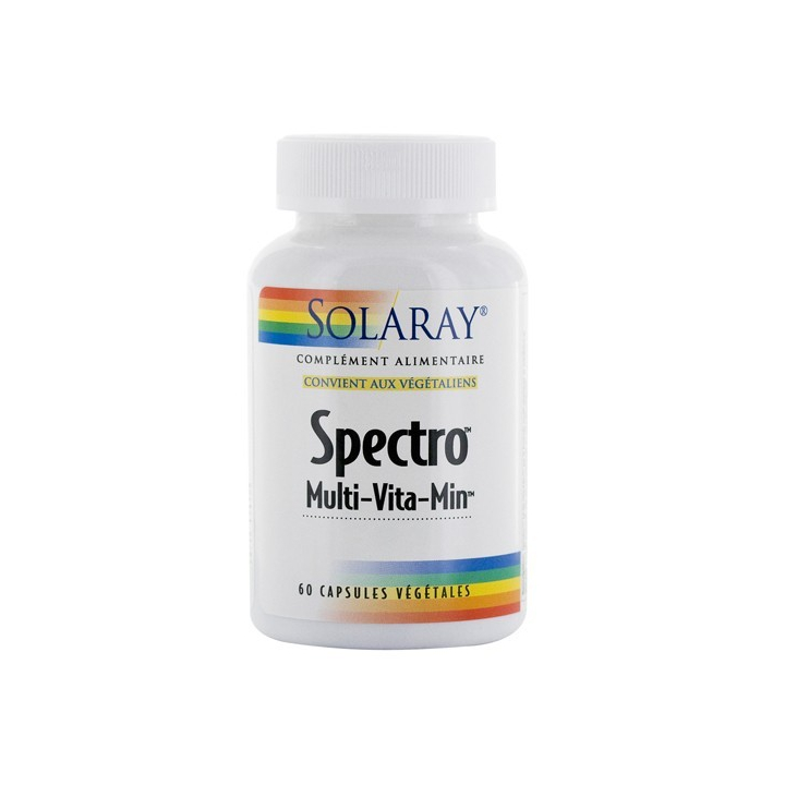 Spectro Multi-vitamaines et Minéraux 60 Capsules SOLARAY