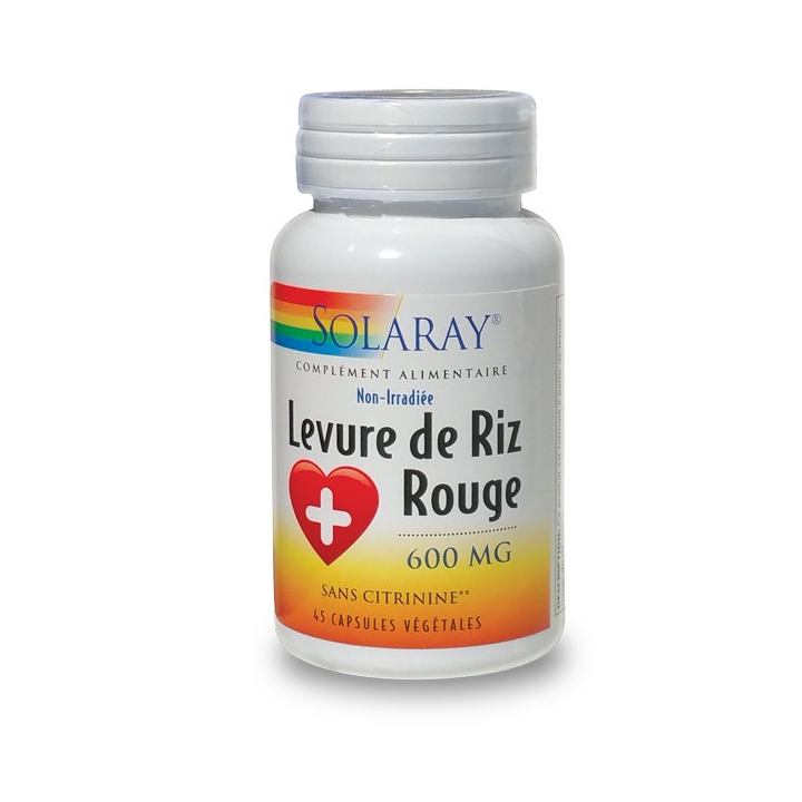 Levure De Riz Rouge 45 Capsules SOLARAY