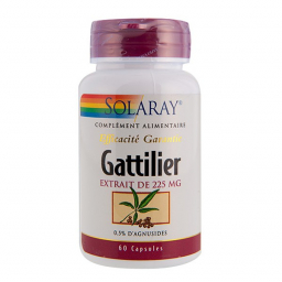 Gattilier (Vitex) Standardisé à 0,5% d'agnusides 60 Capsules SOLARAY