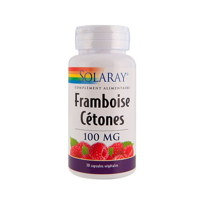 Cétones de Framboise 30 Capsules SOLARAY - Belvibio