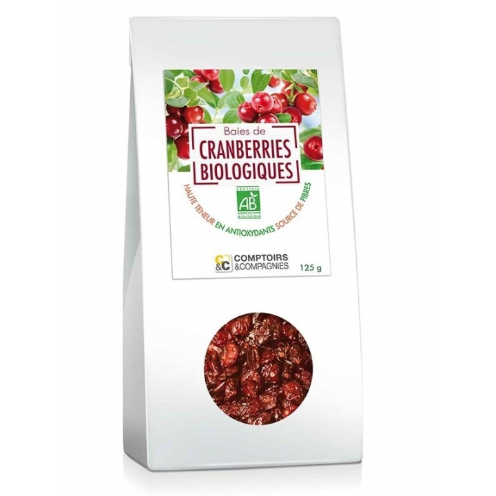 Cranberries Bio 125g COMPTOIRS ET COMPAGNIES
