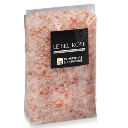 Sel Rose Cristaux 1kg COMPTOIRS ET COMPAGNIES