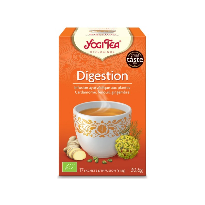 Infusion aux plantes Digestion Bio Yogi Tea. Pas cher