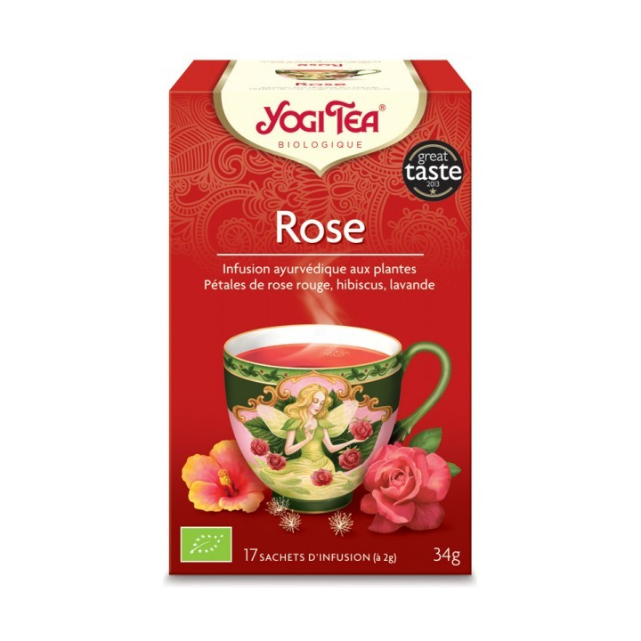 Infusion Aux Plantes Rose Bio 17 Sachets 2g YOGI TEA