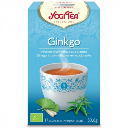 Infusion Aux Plantes Ginkgo Bio 17 Sachets 1,8g YOGI TEA