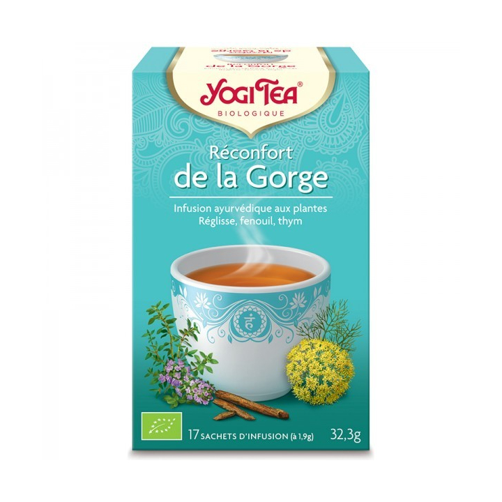 Infusion Aux Plantes Réconfort De La Gorge Bio 17 Sachets 1,9g YOGI TEA