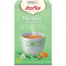 Infusion Aux Plantes Thé Blanc à l'Aloe Vera Bio 17 Sachets 1,8g YOGI TEA