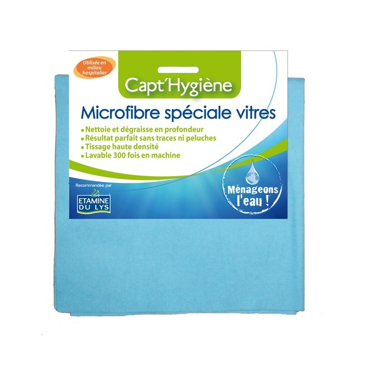 Microfibre Spéciale Vitres CAPT'HYGIENE