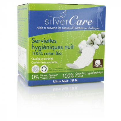 Serviette Ultra Fines Nuit 10 Pièces SILVERCARE