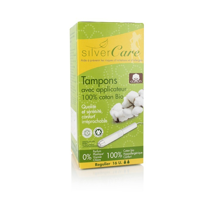 Tampons Régulier Avec Applicateur 16 Pièces SILVER CARE