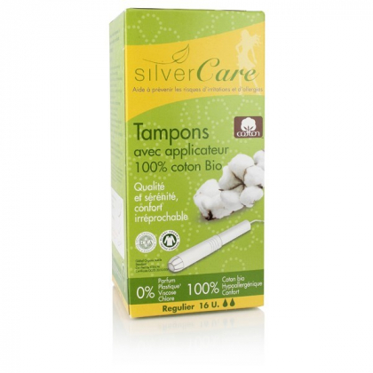 Tampons Régulier Avec Applicateur 16 Pièces SILVER CARE