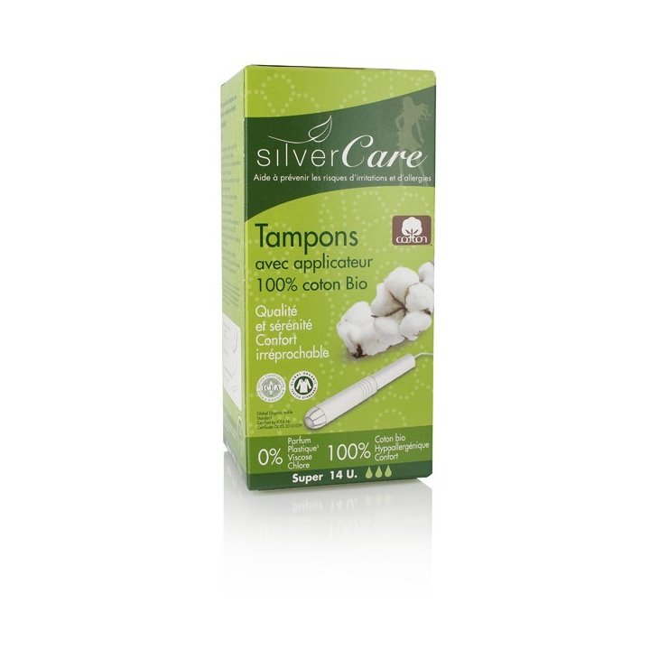 Tampons Super Avec Applicateur 14 Pièces SILVERCARE