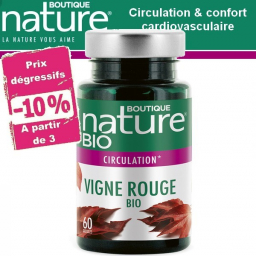 Vigne Rouge BIo 60 Gélules BOUTIQUE NATURE à partir de 3 -10%