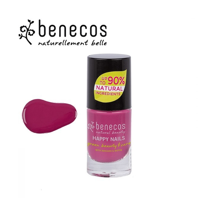 Vernis à Ongles Rose Framboise Vegan 5ml BENECOS