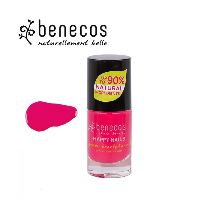 Vernis à Ongles Rose Groseille Vegan 5ml BENECOS