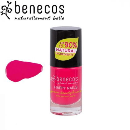 Vernis à Ongles Rose Groseille Vegan 5ml BENECOS