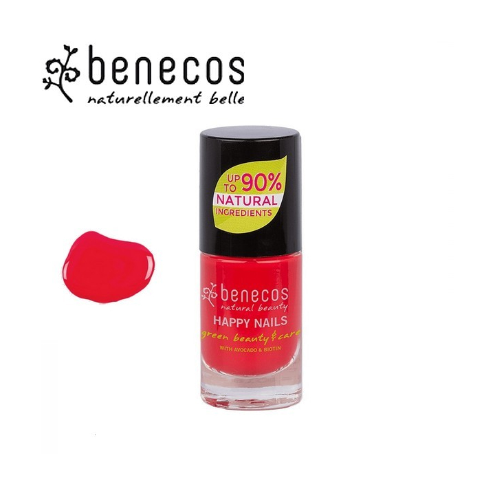 Vernis à Ongles Rouge Flashy Vegan 5ml BENECOS