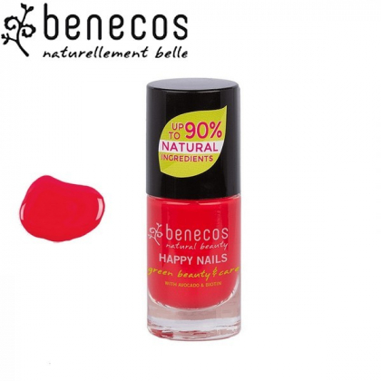 Vernis à Ongles Rouge Flashy Vegan 5ml BENECOS