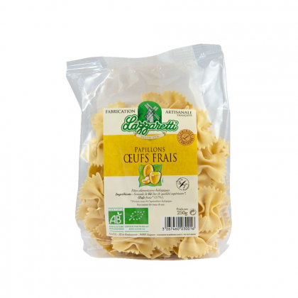 Papillons aux œufs frais bio 250g - Lazzaretti