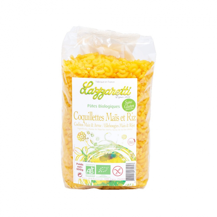 Coquillettes maïs et riz sans gluten - 500g