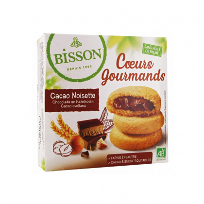 Cœurs gourmands cacao & noisettes - 180g