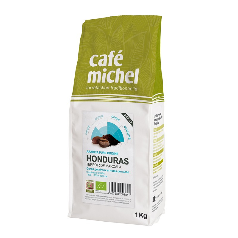 Café bio en grains - Honduras - 1kg, Café Michel