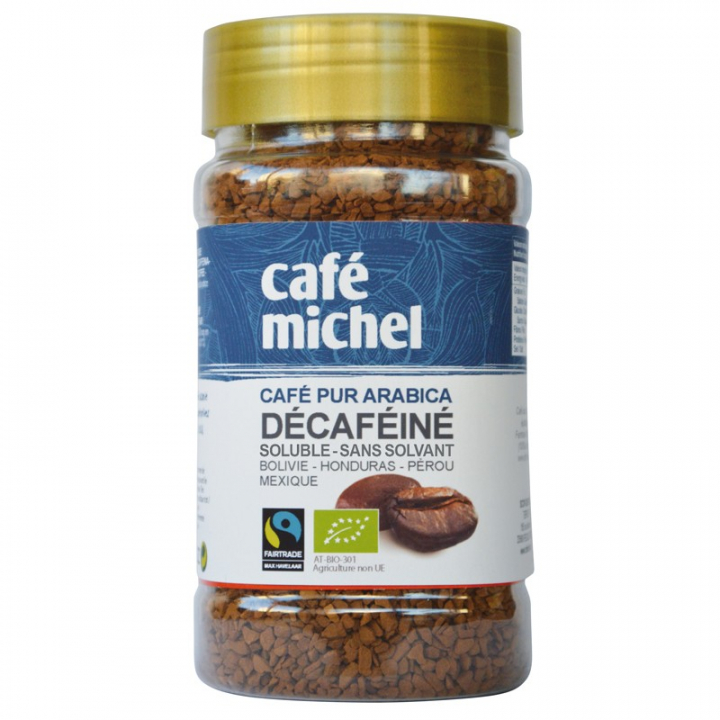 Café bio soluble décaféiné - Pur arabica - 100g