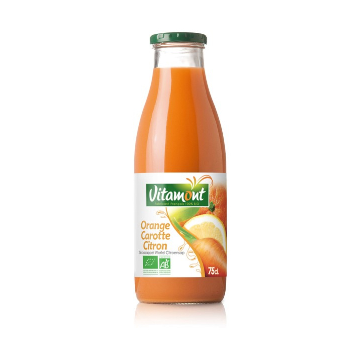 Pur jus d’orange, carotte et citron - 75cL