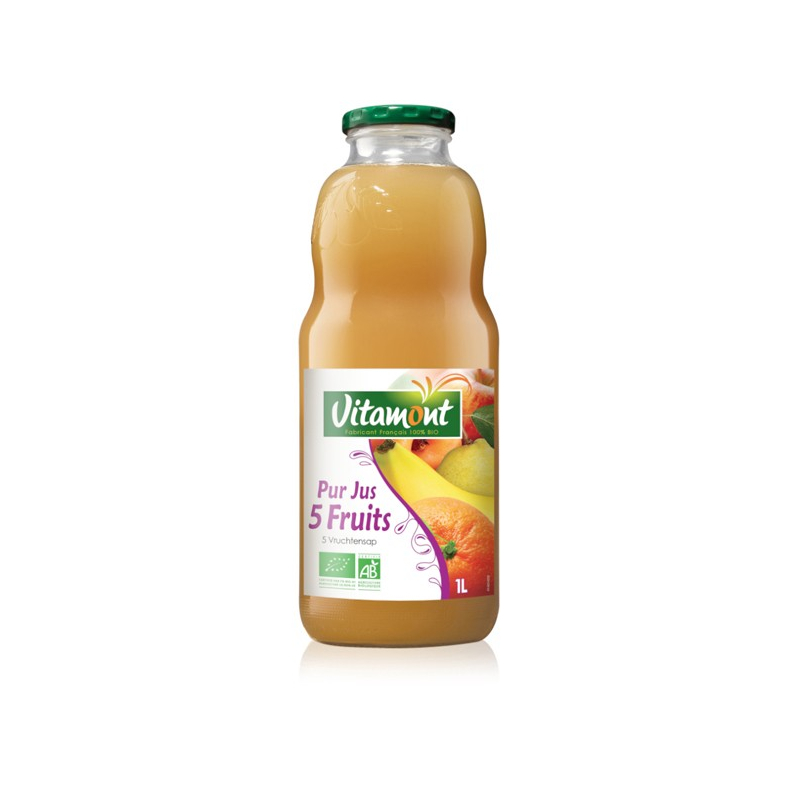 Jus de pomme carotte gingembre BIO, Vitamont (75 cl)