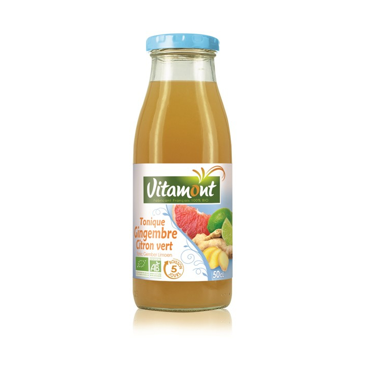 Jus tonique gingembre et citron vert - 50cL