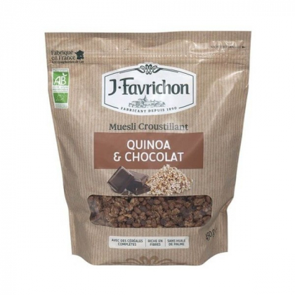 Muesli croustillant quinoa et chocolat - 500g