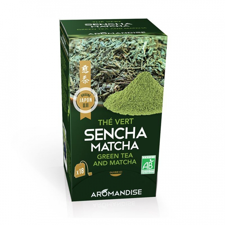 Thé vert Sencha et macha - 18 infusettes
