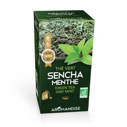 Thé vert Sencha menthe - 18 infusettes