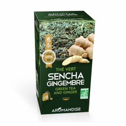 Thé vert Sencha et gingembre - 18 infusettes