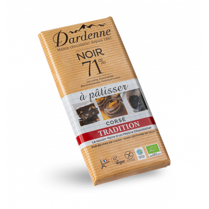 Chocolat noir 71% à pâtissier - 200g
