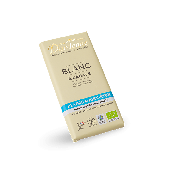 Chocolat blanc agave - 100g