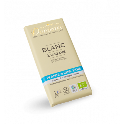 Chocolat blanc agave - 100g