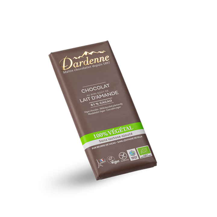 Chocolat lait 100% végétal - 100g