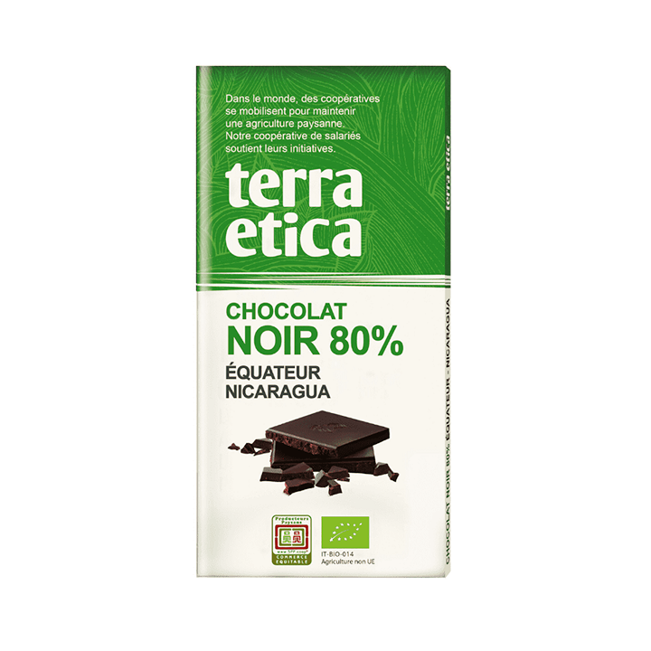 Chocolat noir 80% Equateur Nicaragua - 100g