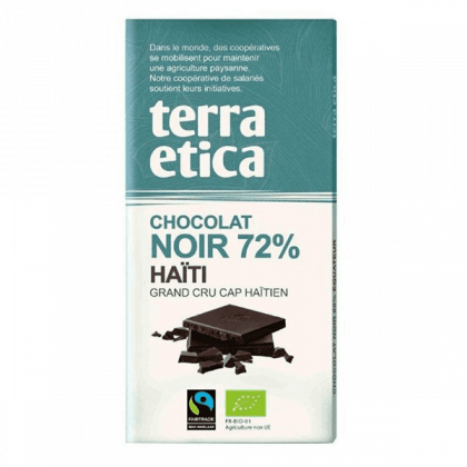 Chocolat noir 72% Haïti - 100g