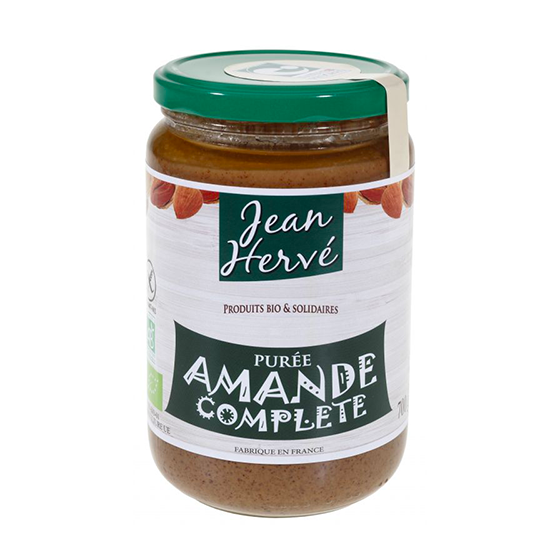 Purée d'amande complète - 700g | Jean Hervé | Belvibio.com