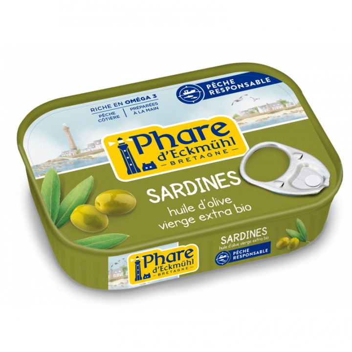 Sardines à l’huile olive bio - 135g