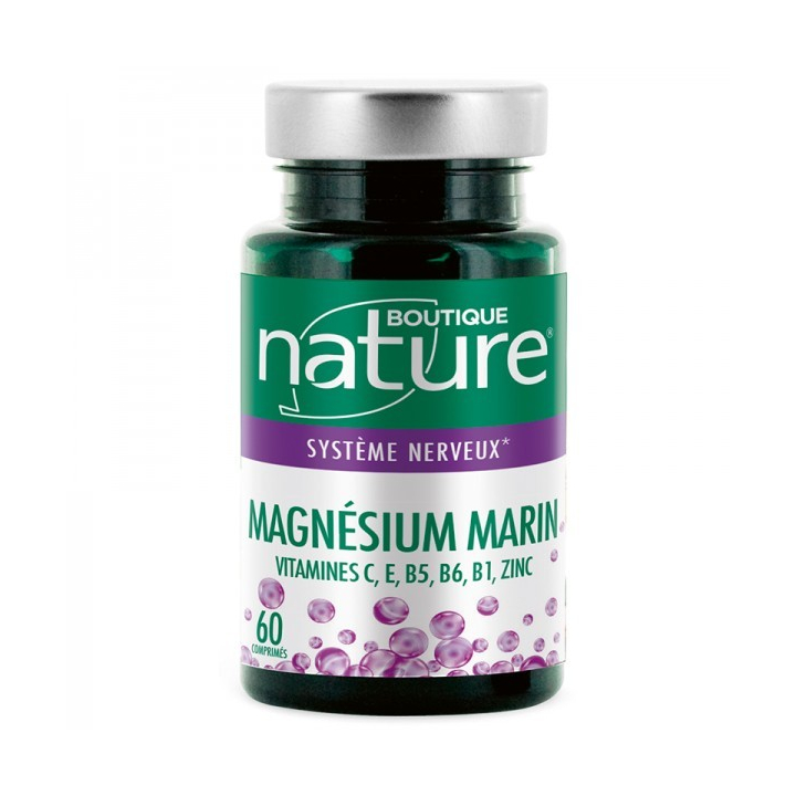 Magnésium marin 60 Comprimés BOUTIQUE NATURE