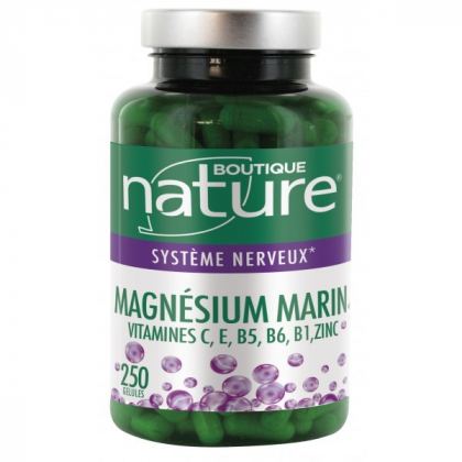 Magnésium marin 250 gélules BOUTIQUE NATURE
