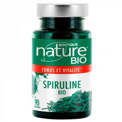 Spiruline Bio 90 Comprimés BOUTIQUE NATURE