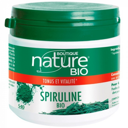 Spiruline bio - Tonus et vitalité - 540 comprimés