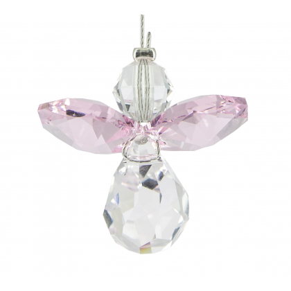 Ange-gardien Quartz rose - Octobre