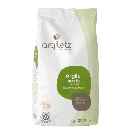 Argile verte surfine - Vrac 1kg - ARGILETZ