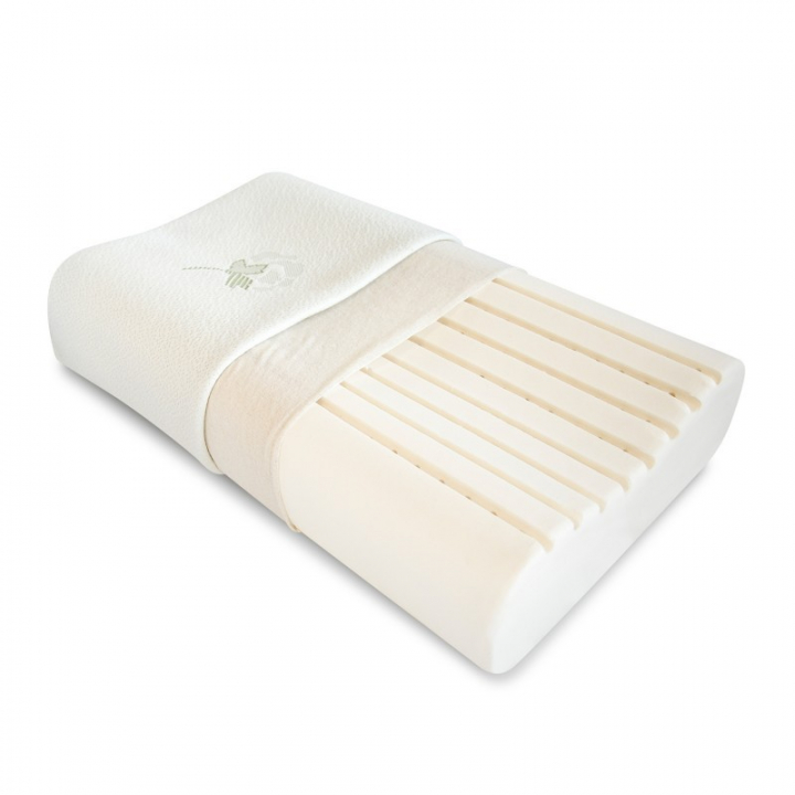 Oreiller cervical en latex naturel - 60 x 40 cm - Biorelax