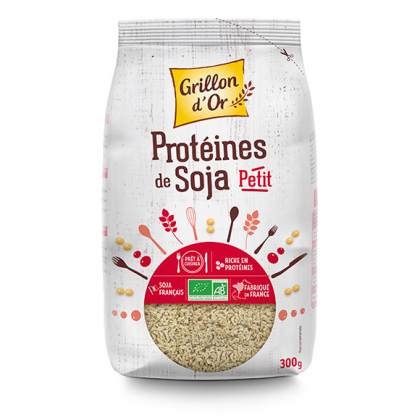 Protéines de soja - Petits morceaux - 300g Grillon d'Or